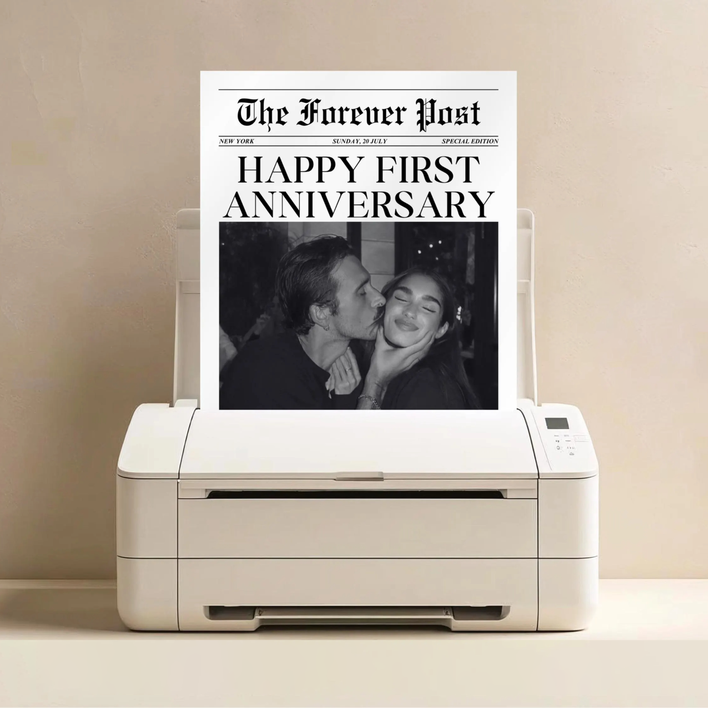 Personalized Newspaper for Couple's LOVE STORY on Valentine's Day