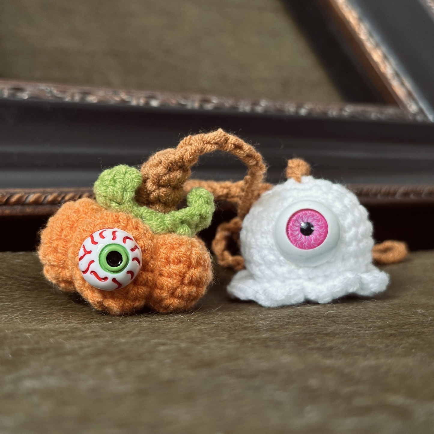 Original Crochet Pumpkin Ghost Ornament - Soft Car Accessory, Creative Auto Gift - makephotopuzzleuk