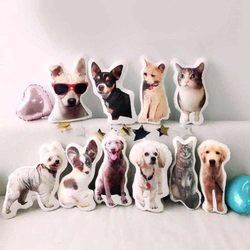 Custom Dog Pillow Personalized Pet Photo Pillow Dog Portrait Pillow Cat Pillow Dog Photo Pillow Dog Face Pillow Dog Memorial Gift Dog Picture Pillow - makephotopuzzleuk