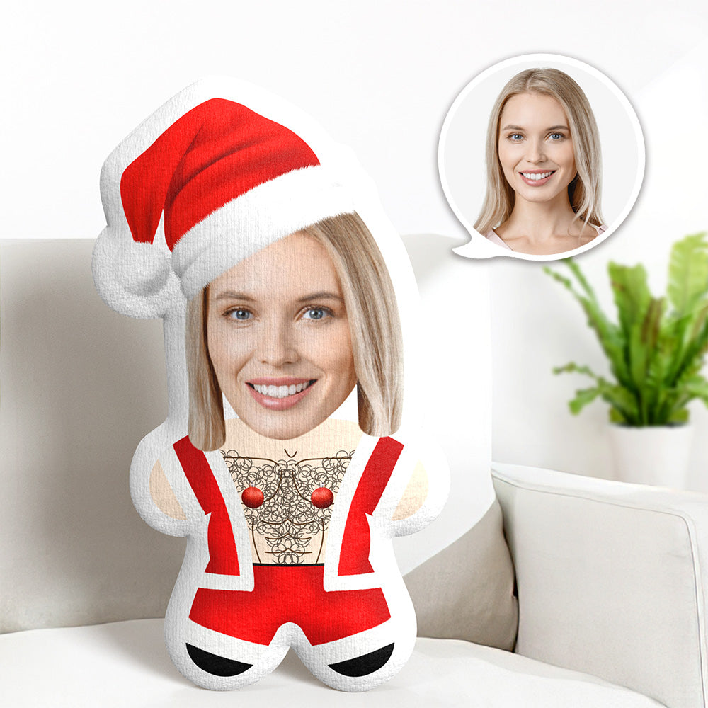 Custom Pillow Face Body Pillow Sexy Christmas Santa Claus Christmas Pillow Personalised Photo Pillow Gift MiniMe Pillow