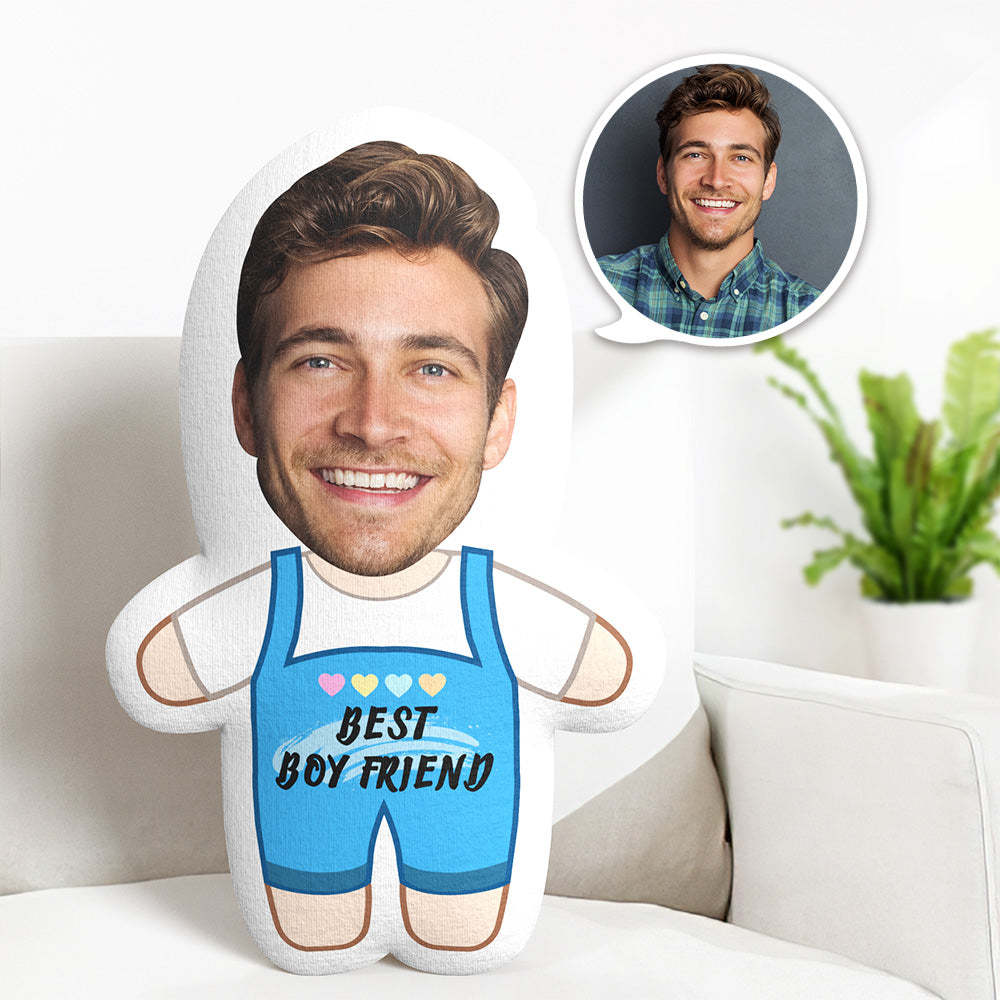 Custom Pillow Face Body Pillow Best Boyfriend Pillow Personalized Photo Pillow Couple Gifts MiniMe Pillow - makephotopuzzleuk