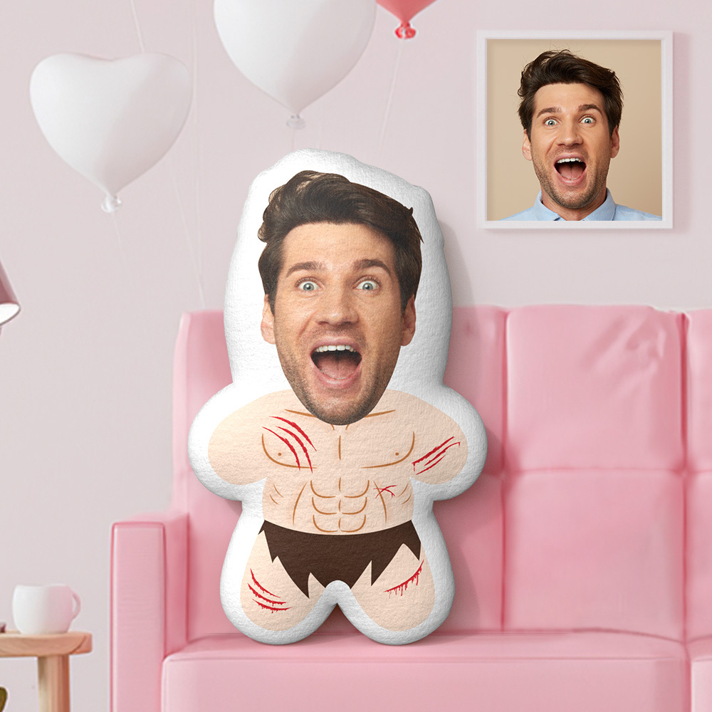 Custom Minime Throw Pillow Jungle Face Pillow Personalized Photo Minime Pillow - makephotopuzzleuk