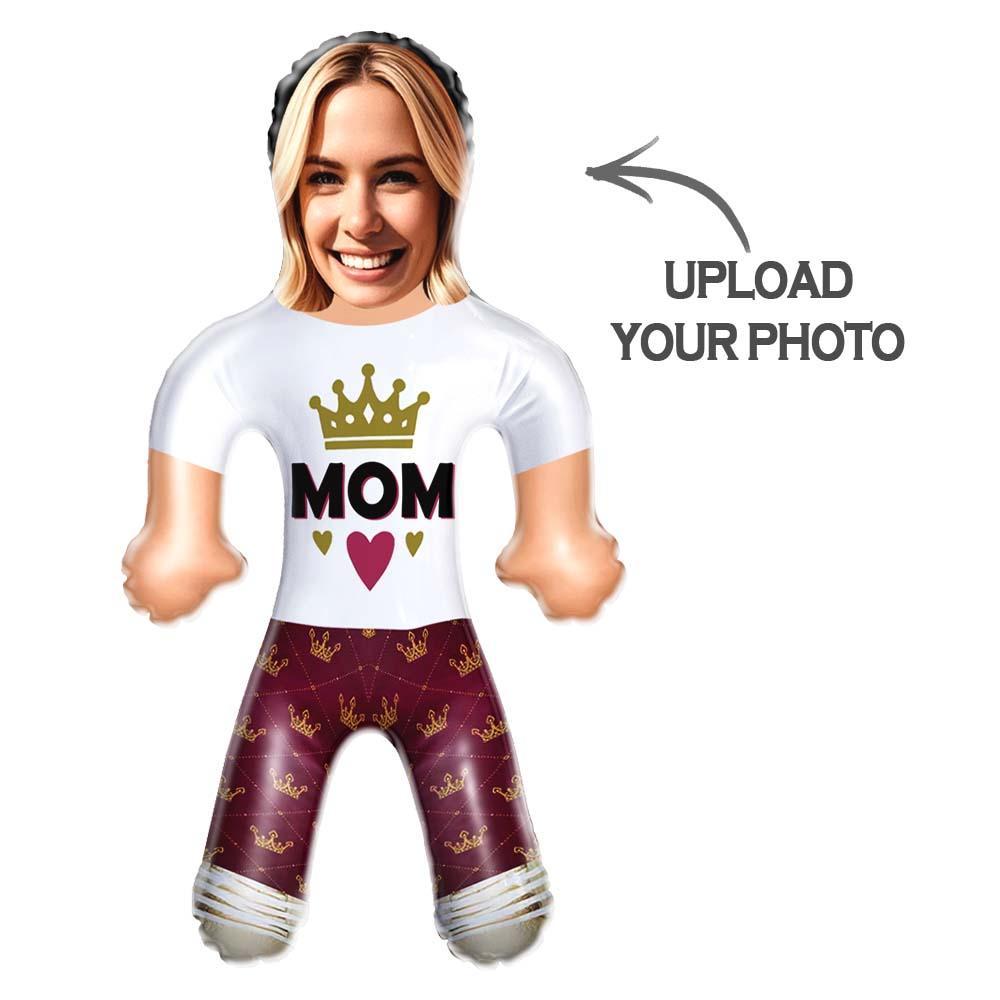 Queen Mom Air Minime Doll Gold Crown Custom Face Blow Up Gift - makephotopuzzleuk