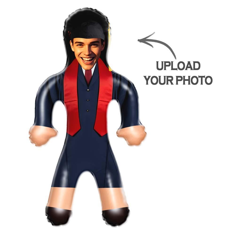 Custom Inflatable Dolls Air Minime Doll Red Stole Custom Graduation Blow Up Doll Face Photo Gift - makephotopuzzleuk