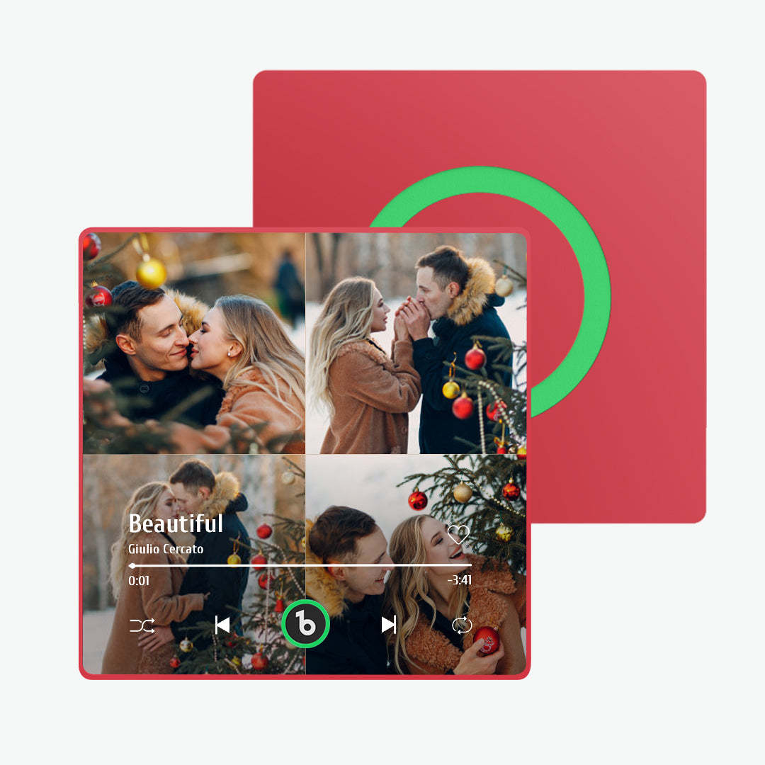 Custom Music Fridge Magnet with Colorful Frame Personalized Album Fridge Magnet That Can Be Played Song Christmas Gift - makephotopuzzleuk