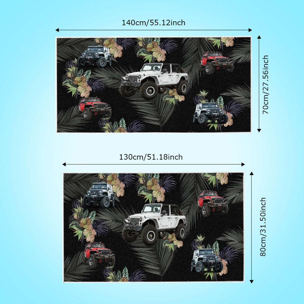 Custom Photo Car Beach Towel - makephotopuzzleuk