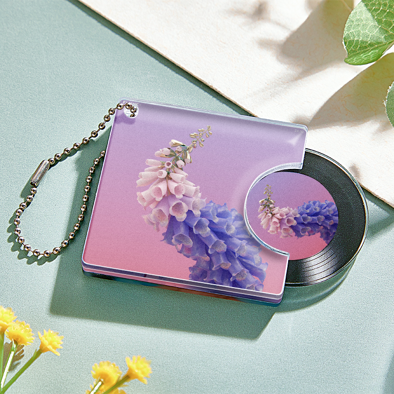 Personalized NFC Keychain Custom Mini Album CD Keychain with Fully Custom Photos+Song Play Your Favorite Spotify Song Instantly Personalized Music Gift Music Lover Keychain CD Album