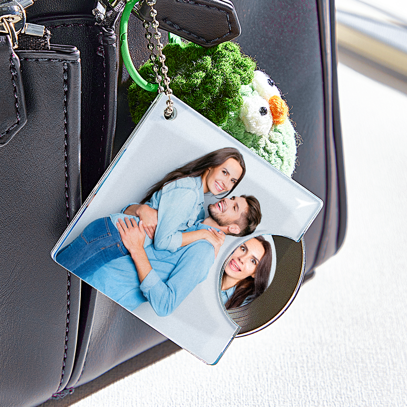 Personalized NFC Keychain Custom Mini Album CD Keychain with Fully Custom Photos+Song Play Your Favorite Spotify Song Instantly Personalized Music Gift Music Lover Keychain CD Album