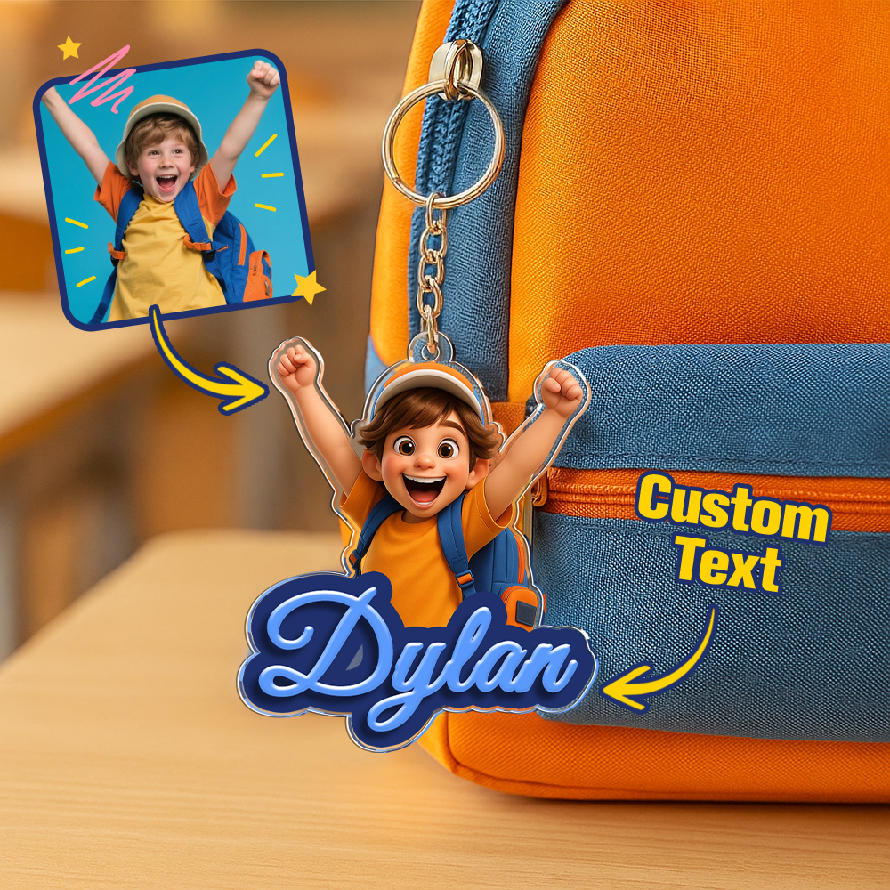 Name Tag for Backpack, Lunch Bag, Pencil Bag, Personalized Gift for Kids Boys Girls, Back to School Name Tag - makephotopuzzleuk