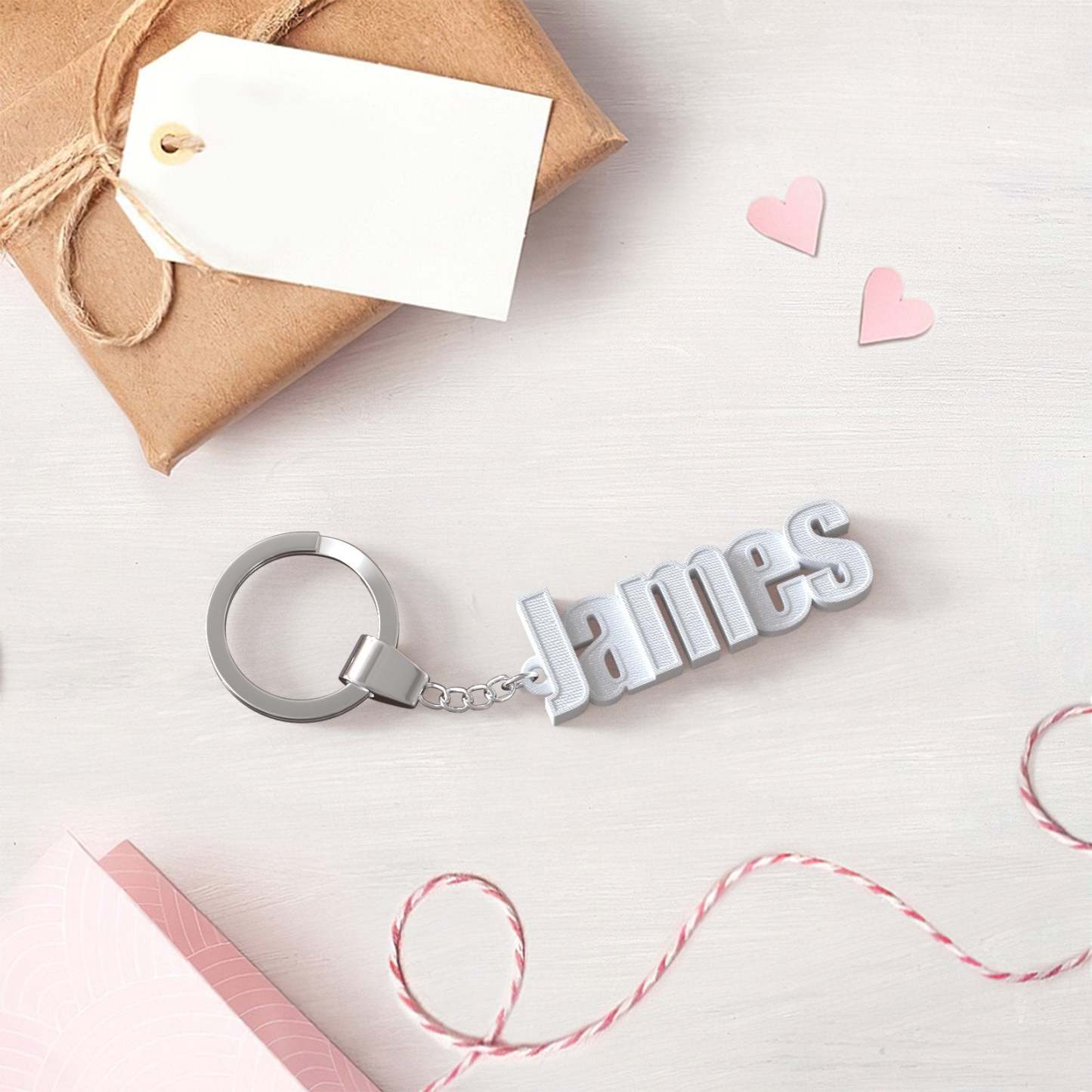 Custom Name 3D Keychain Personalized Keyring For Backpack Luggae Tag Christas Gifts