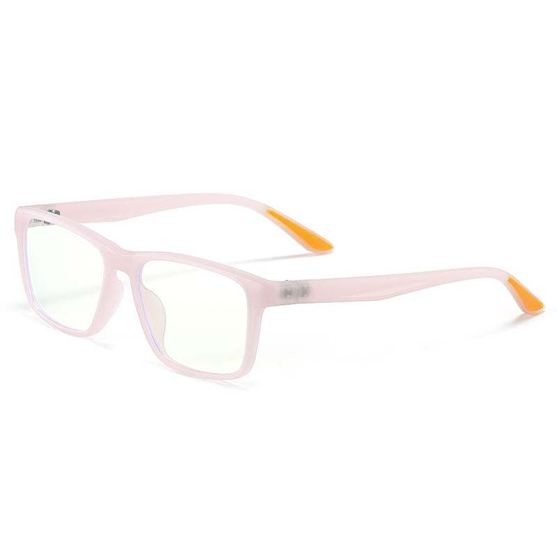 Cherub - (Age 7-12)Children Blue Light Blocking Computer Reading Gaming Glasses - Matte Transparent Pink
