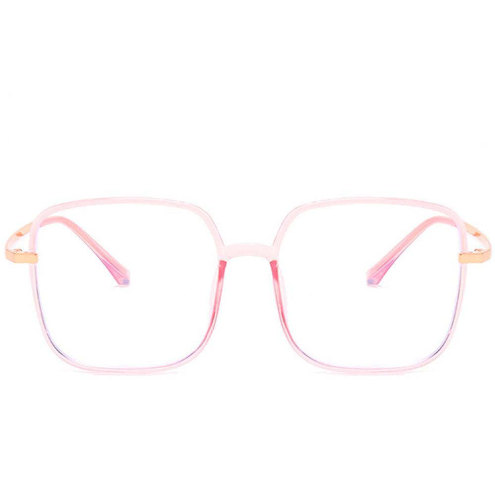 Star - Fashion Blue Light Blocking Computer Reading Gaming Glasses - Transparent Pink