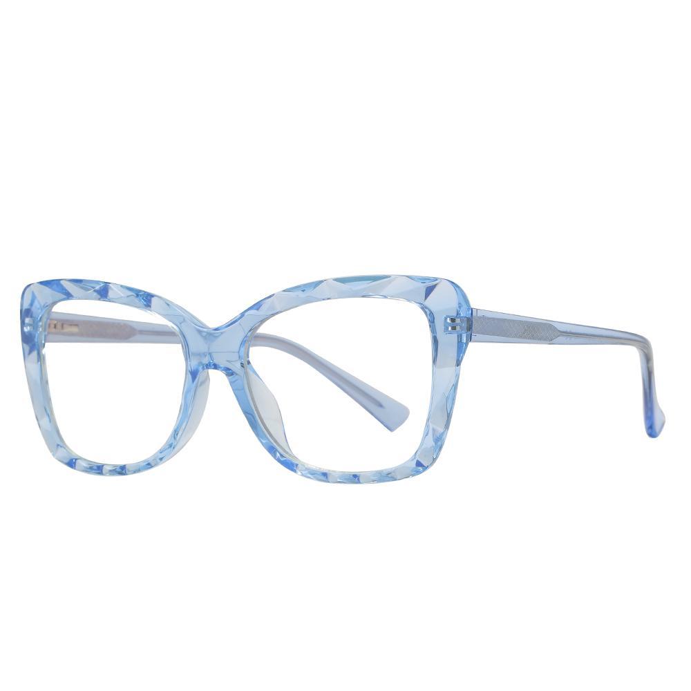 Hope - Fashion Blue Light Blocking Computer Reading Gaming Glasses - Transparent Light Blue