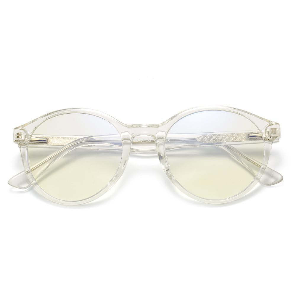 Foresee - Fashion Blue Light Blocking Computer Reading Gaming Glasses - Transparent