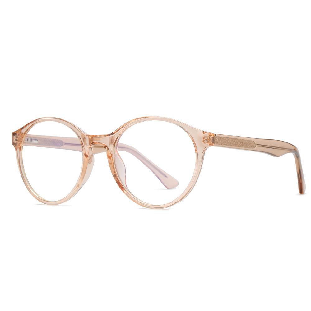Foresee - Fashion Blue Light Blocking Computer Reading Gaming Glasses - Transparent Tea