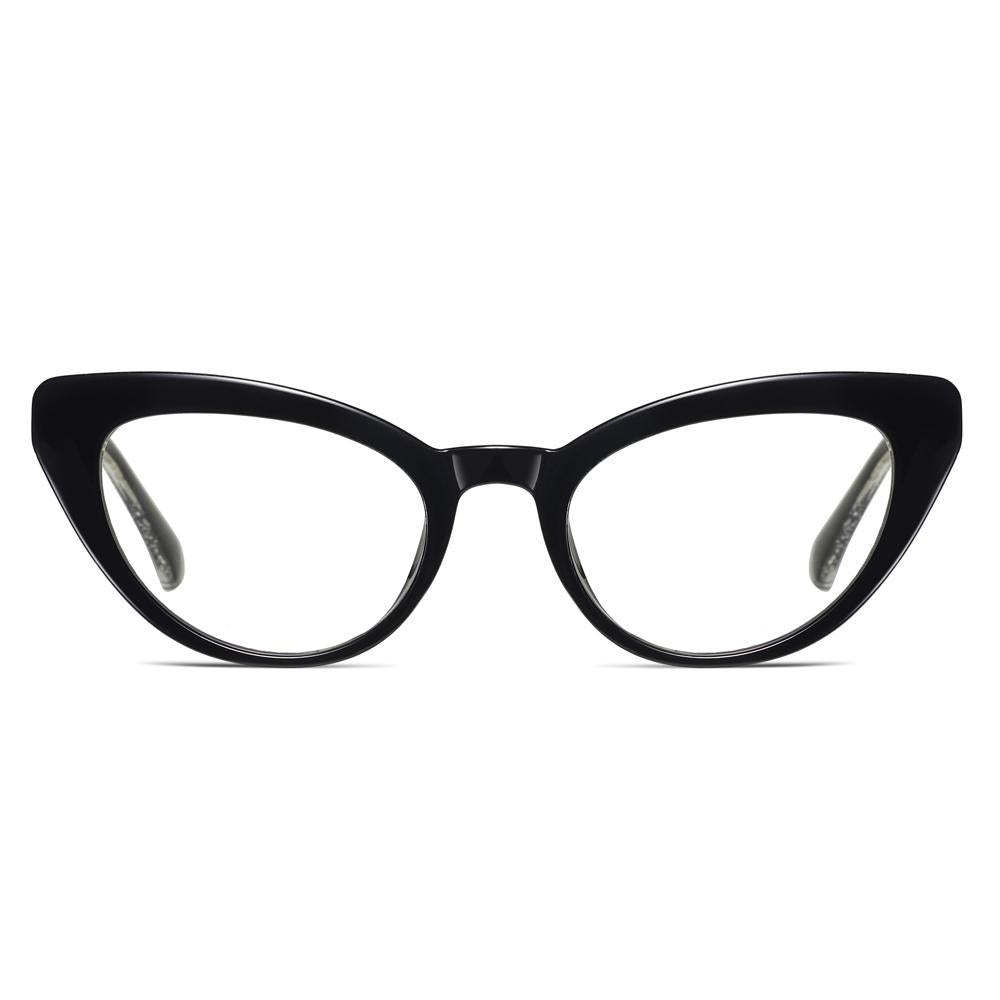 Kitten - Fashion Blue Light Blocking Computer Reading Gaming Glasses - Bright Black