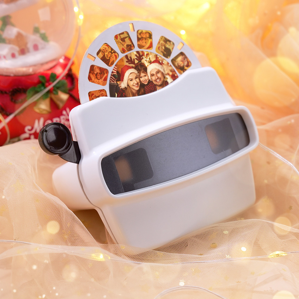Custom 3D Viewfinder and Reel – Personalized Christmas Gifts Text and Photo Viewer with Your Own Photos