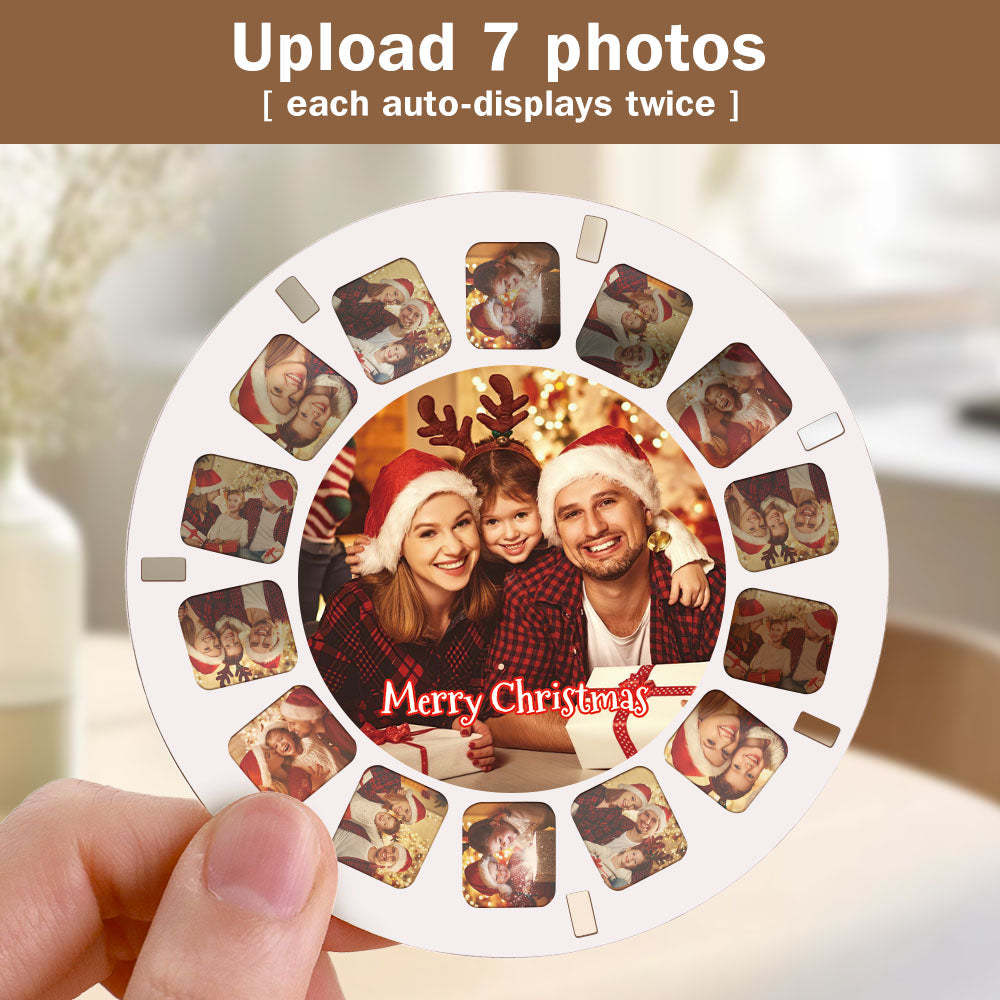 Personalized 3D Viewfinder Reel for Christmas - Customize with Your Photos - makephotopuzzleuk