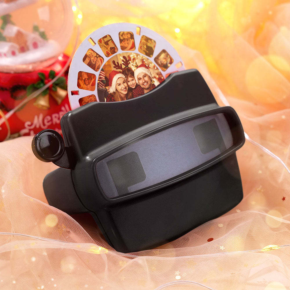 Custom 3D Viewfinder and Reel – Personalized Christmas Gift with your own photos Text and Photo Viewer Multiple Films Available - makephotopuzzleuk