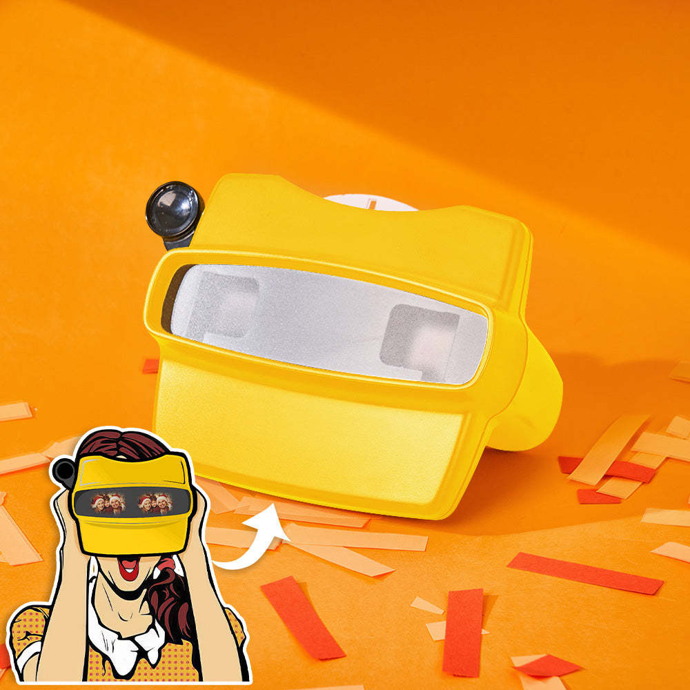 Custom 3D Viewfinder and Reel – Personalized Christmas Gift with your own photos Text and Photo Viewer Multiple Films Available - makephotopuzzleuk