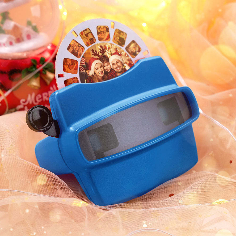 Custom 3D Viewfinder and Reel – Personalized Christmas Gift with your own photos Text and Photo Viewer Multiple Films Available - makephotopuzzleuk
