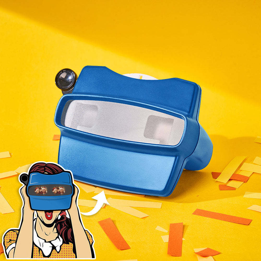 Custom 3D Viewfinder and Reel – Personalized Christmas Gift with your own photos Text and Photo Viewer Multiple Films Available - makephotopuzzleuk