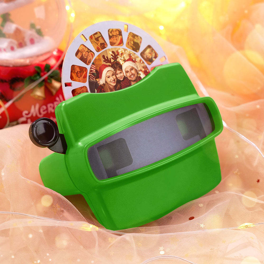 Custom 3D Viewfinder and Reel – Personalized Christmas Gift with your own photos Text and Photo Viewer Multiple Films Available - makephotopuzzleuk