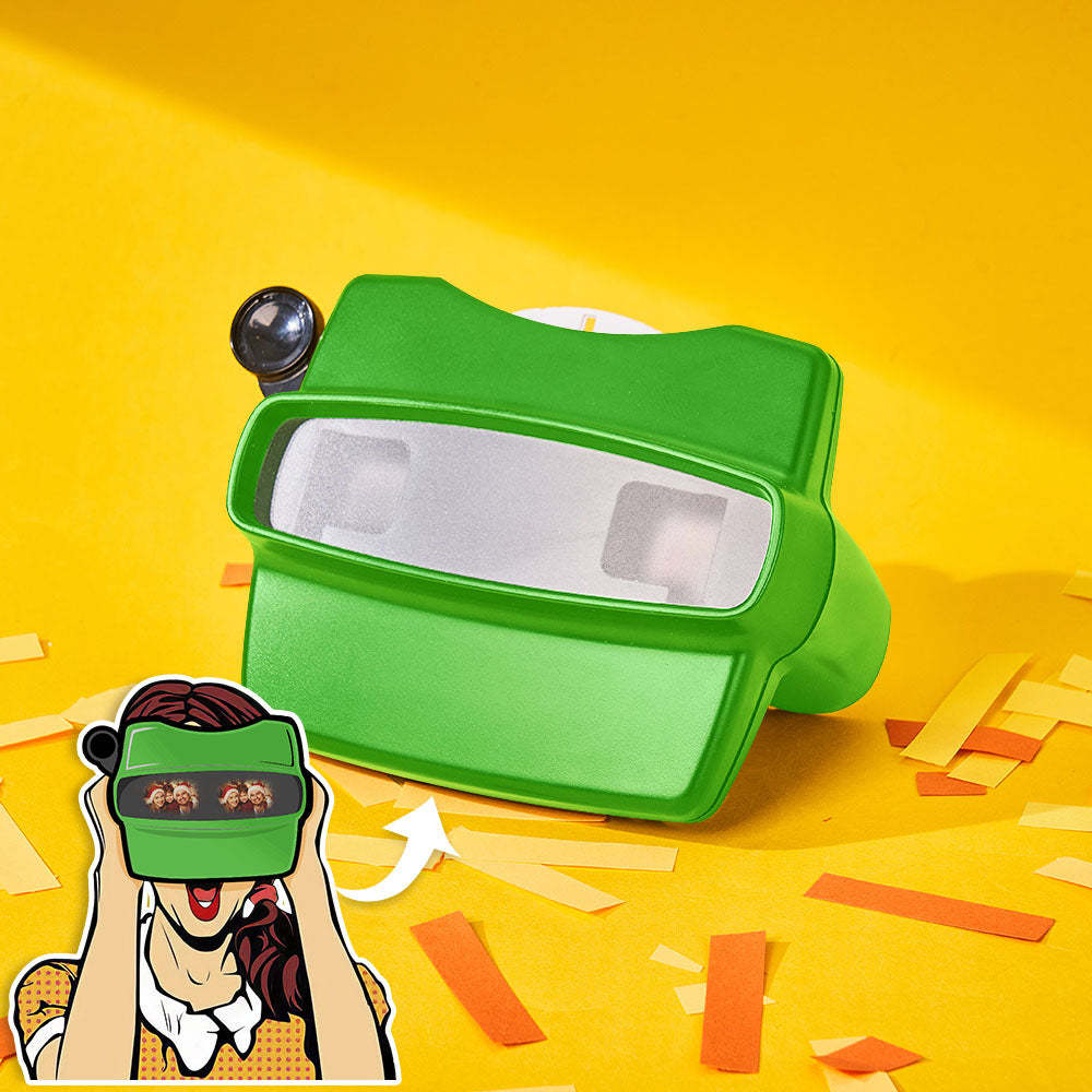 Custom 3D Viewfinder and Reel – Personalized Christmas Gift with your own photos Text and Photo Viewer Multiple Films Available - makephotopuzzleuk