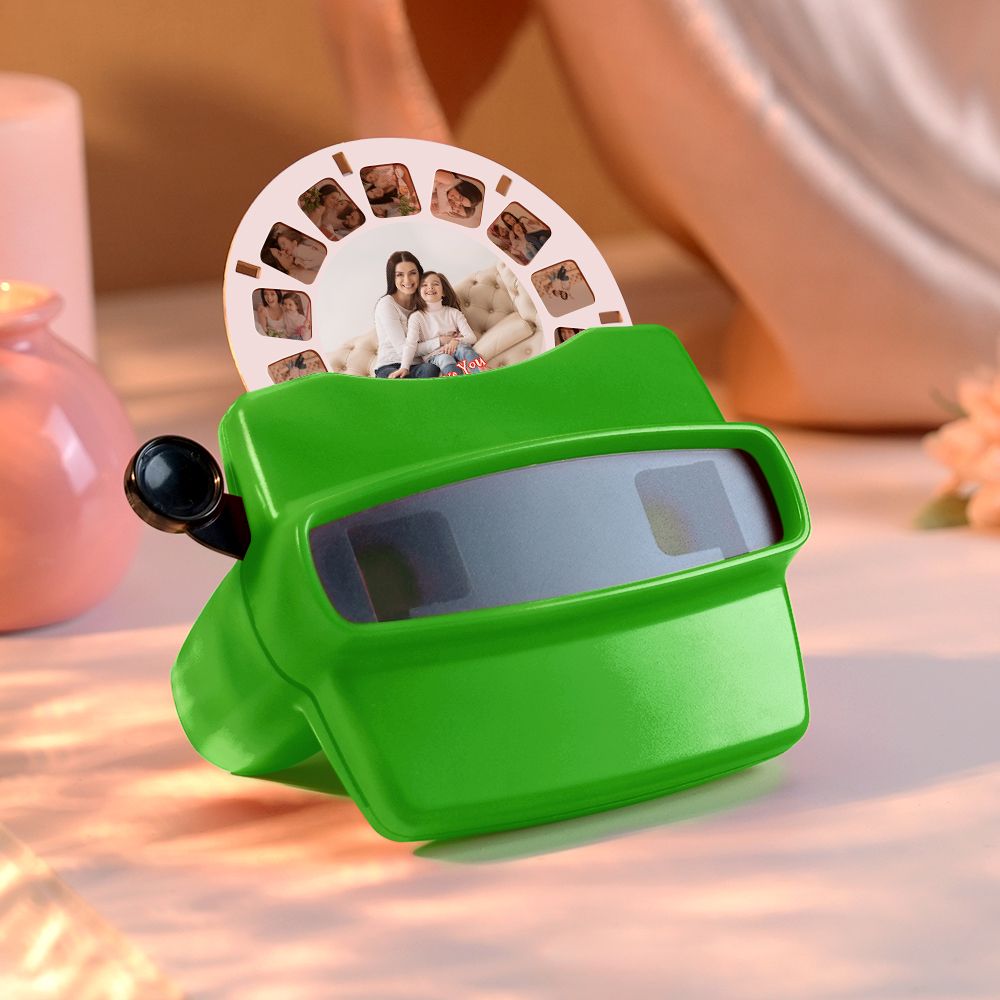 Custom 3D Viewfinder and Reel-Personalised Mothering Sunday Gift Text and Photo Viewer with Your Own Photos Mother's Day GIft For Mum