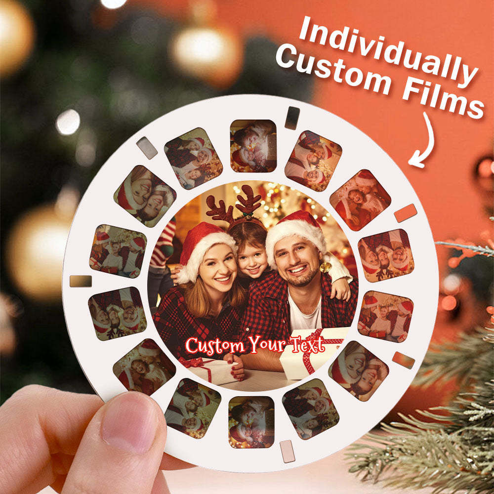 Personalized 3D Viewfinder Reel for Christmas - Customize with Your Photos - makephotopuzzleuk