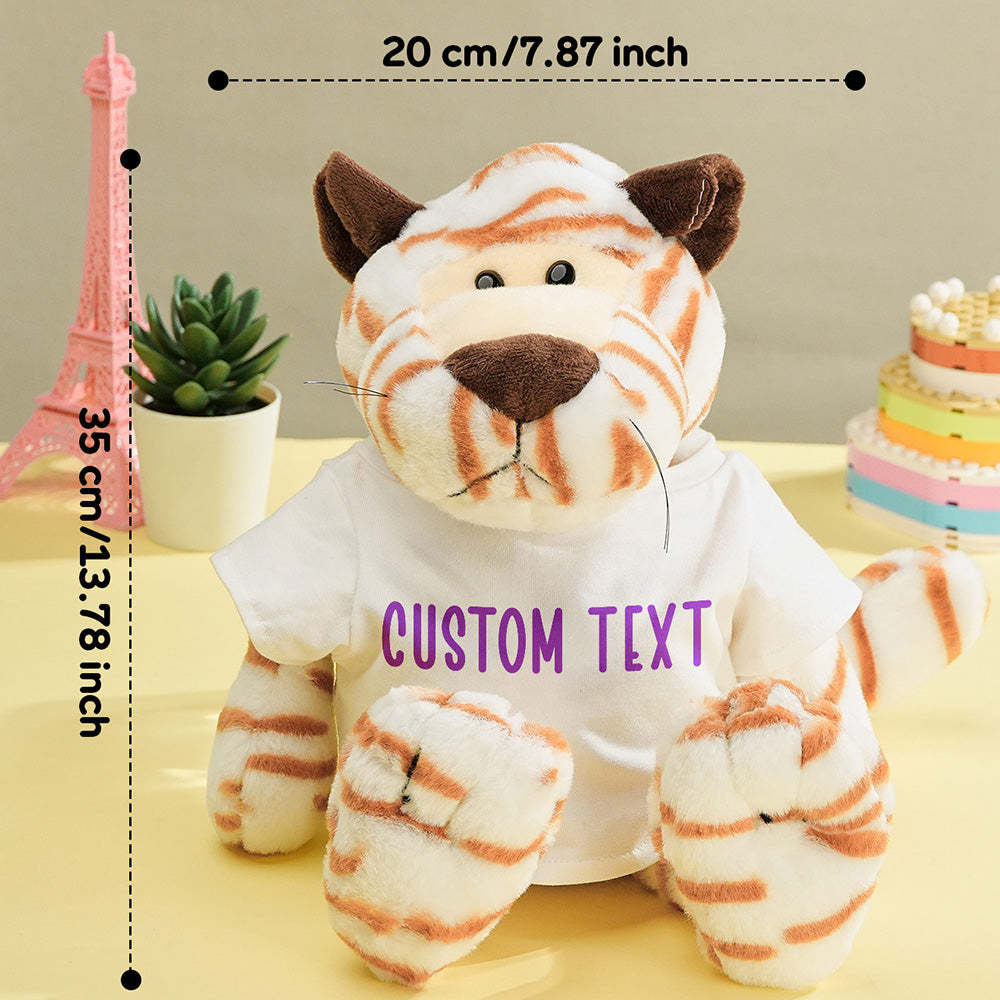 Personalized Animal Plush Stuffed Toy Birth Announcement Gift for Baby Shower - makephotopuzzleuk