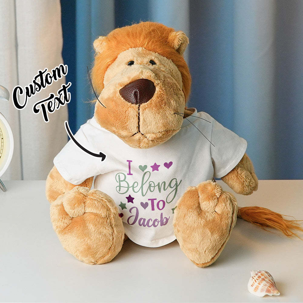 Personalized Animal Plush Stuffed Toy Birth Announcement Gift for Baby Shower - makephotopuzzleuk