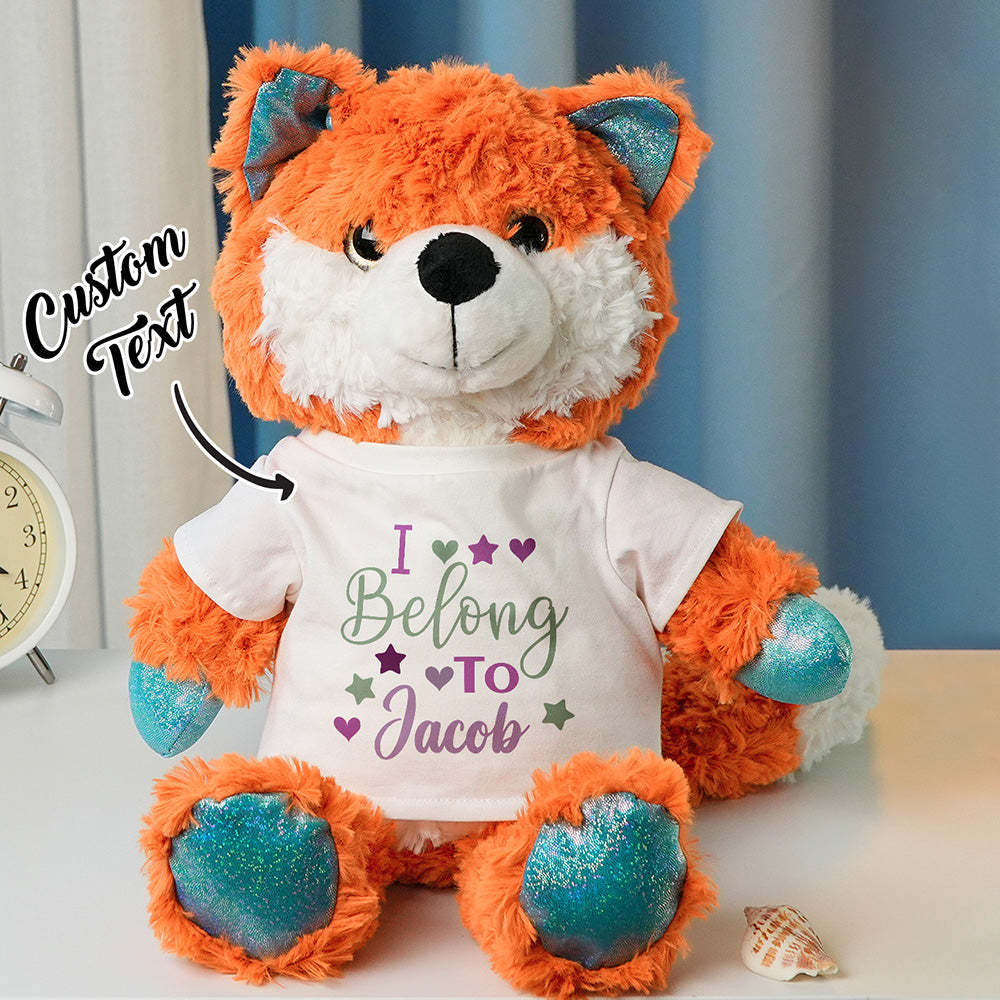 Personalized Animal Plush Stuffed Toy Birth Announcement Gift for Baby Shower - makephotopuzzleuk
