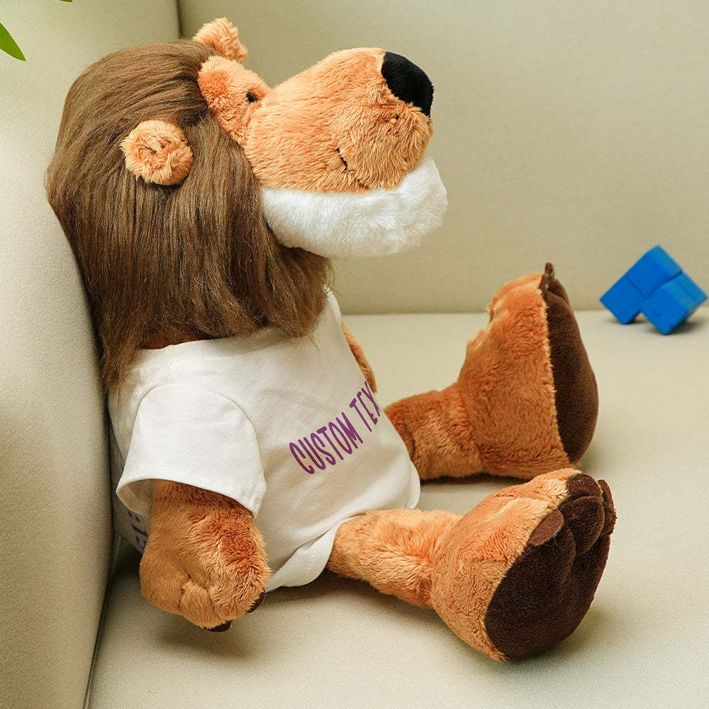 Personalized Animal Plush Stuffed Toy Birth Announcement Gift for Baby Shower - makephotopuzzleuk