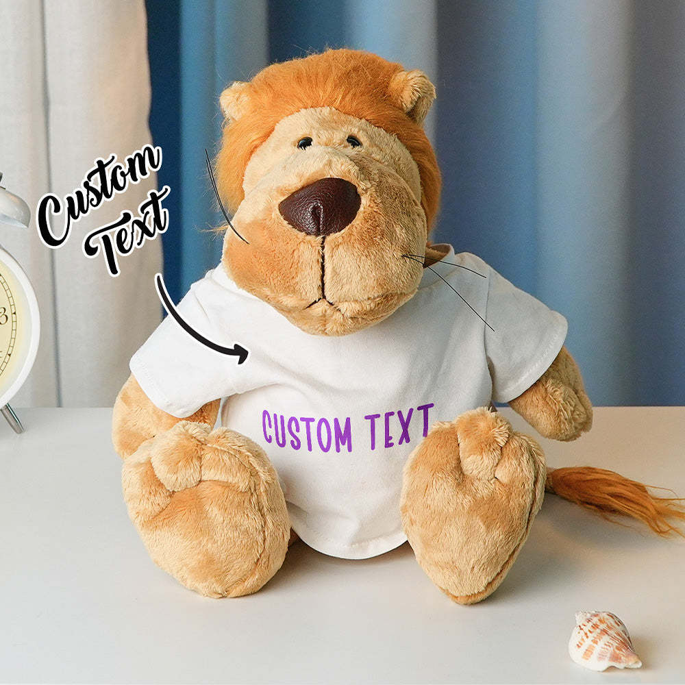 Personalized Animal Plush Stuffed Toy Birth Announcement Gift for Baby Shower - makephotopuzzleuk