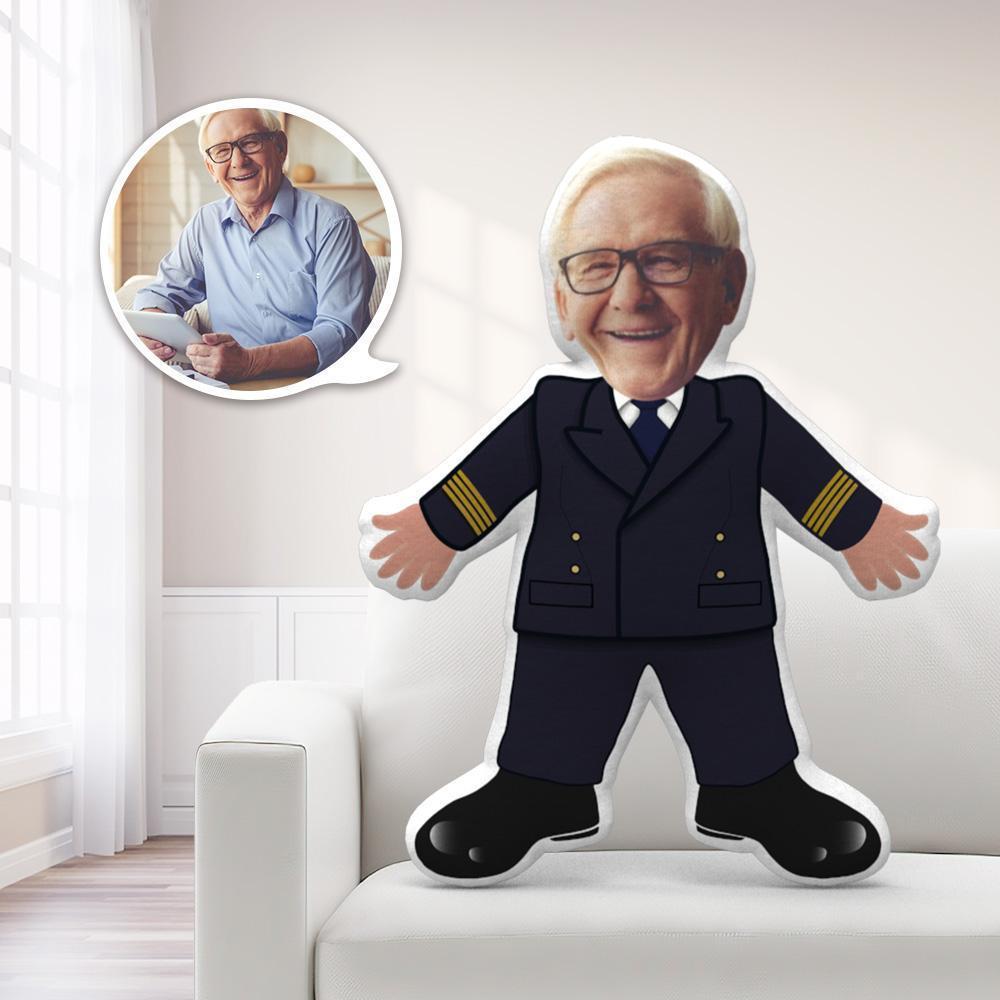 My Face Pillow Custom Pillow Face Body Pillow Personalized Photo Pillow Gift Pillow Toy Male Pilot Throw Pillow MiniMe Pillow