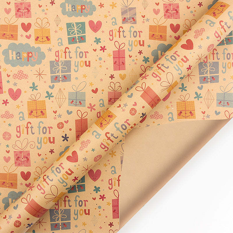 Gift Wrap Happy Birthday 2# Large Size - makephotopuzzleuk