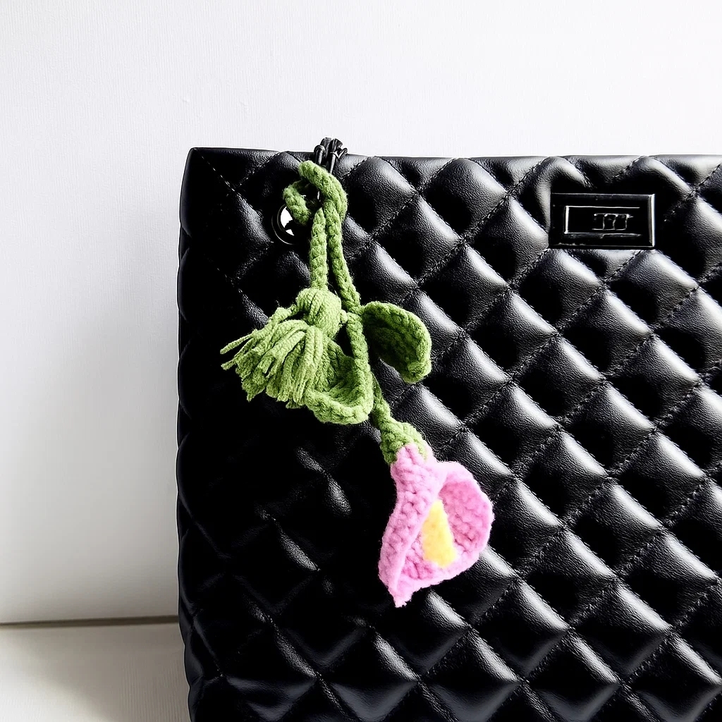 Crochet Cherry Car Mirror Hanging: Handmade Knitted Car Accessory - makephotopuzzleuk