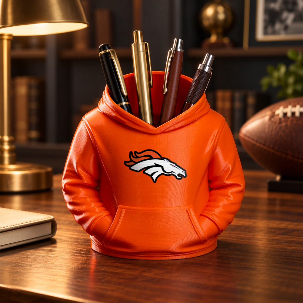 3D Printed Football Hoodie Pen Holder | Team Desk Organizer - makephotopuzzleuk