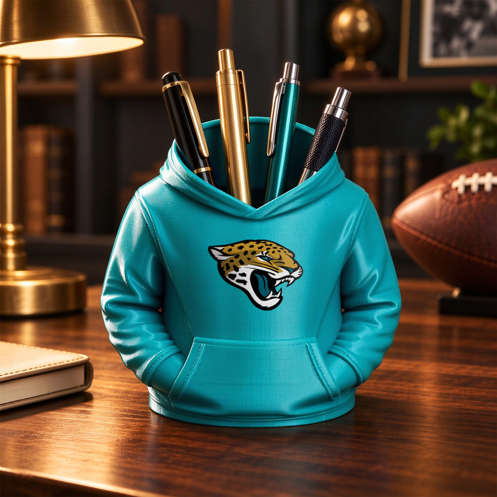 3D Printed Football Hoodie Pen Holder | Team Desk Organizer - makephotopuzzleuk