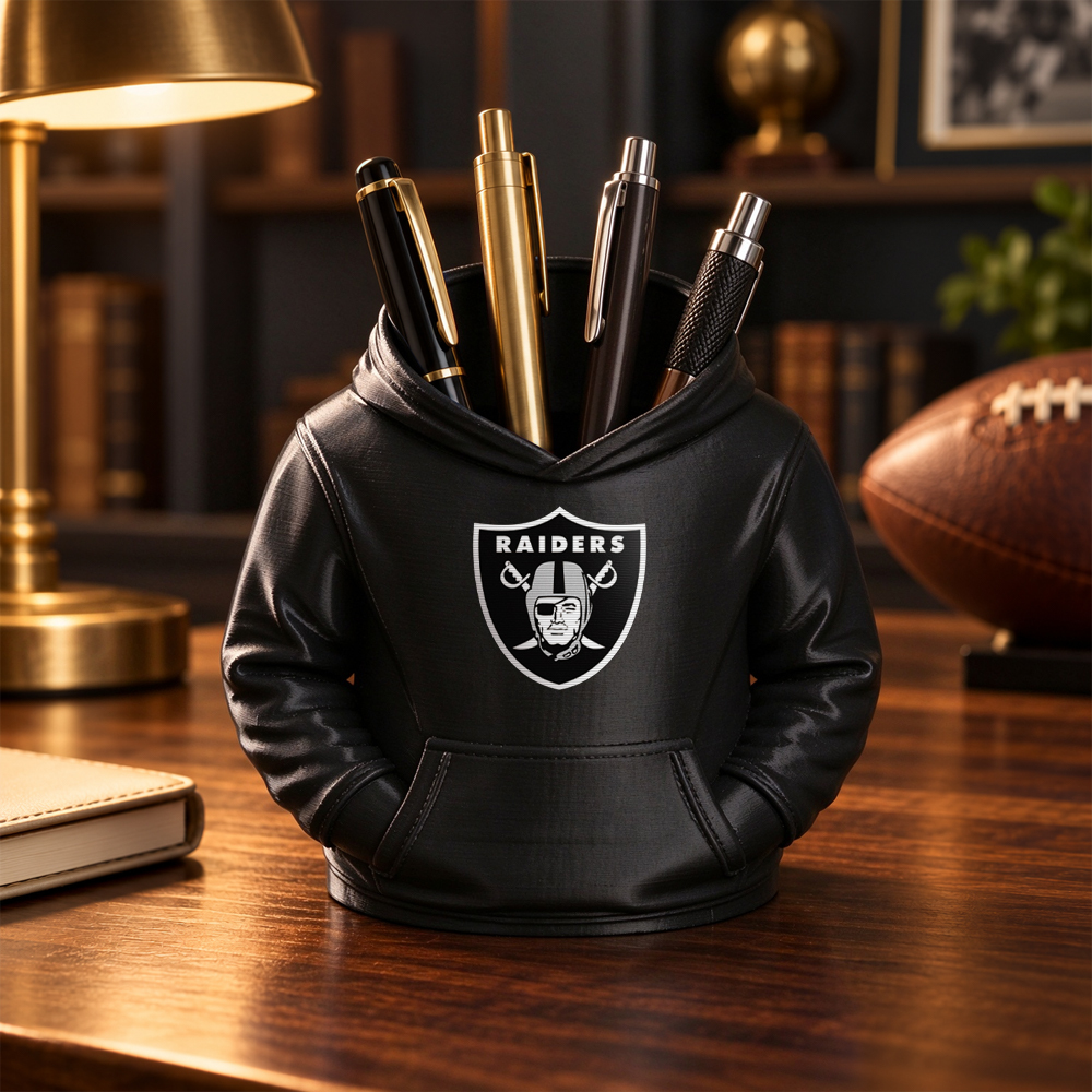 3D Printed Football Hoodie Pen Holder | Team Desk Organizer - makephotopuzzleuk