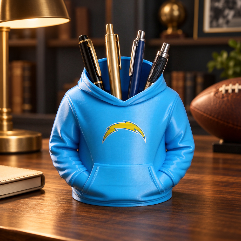 3D Printed Football Hoodie Pen Holder | Team Desk Organizer - makephotopuzzleuk
