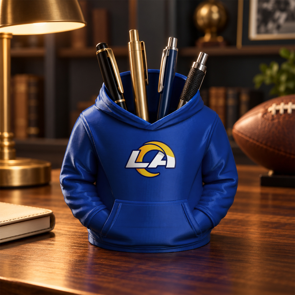 3D Printed Football Hoodie Pen Holder | Team Desk Organizer - makephotopuzzleuk