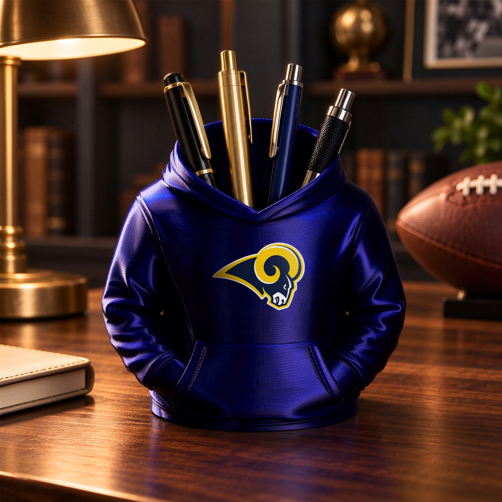 3D Printed Football Hoodie Pen Holder | Team Desk Organizer - makephotopuzzleuk
