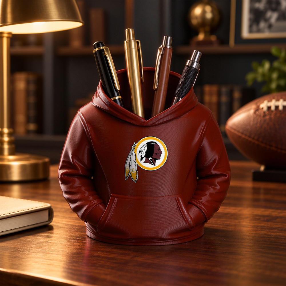 3D Printed Football Hoodie Pen Holder | Team Desk Organizer - makephotopuzzleuk