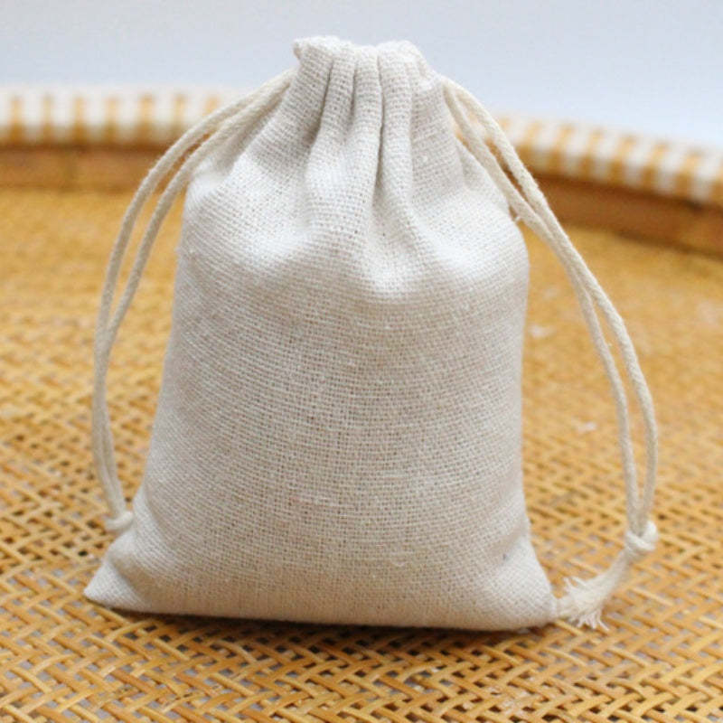 Cotton And Linen Drawstring Bag Linen Drawstring Bag Gift Small Cloth Bag 17*23CM - makephotopuzzleuk