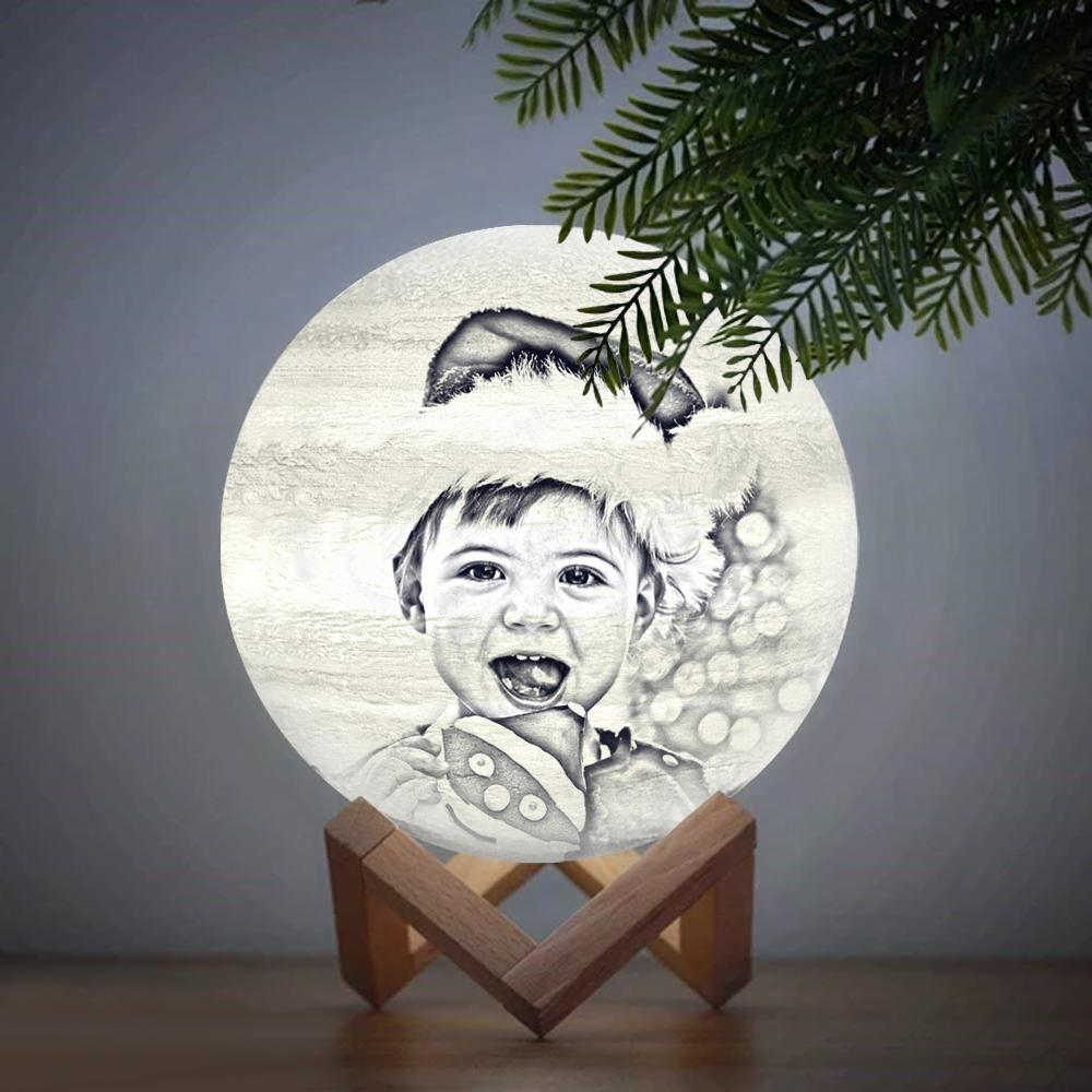 Custom Creative 3D Printed Jupiter Lamp Personalized Gift For Baby - Touch Two Colors (10-15cm) - makephotopuzzleuk