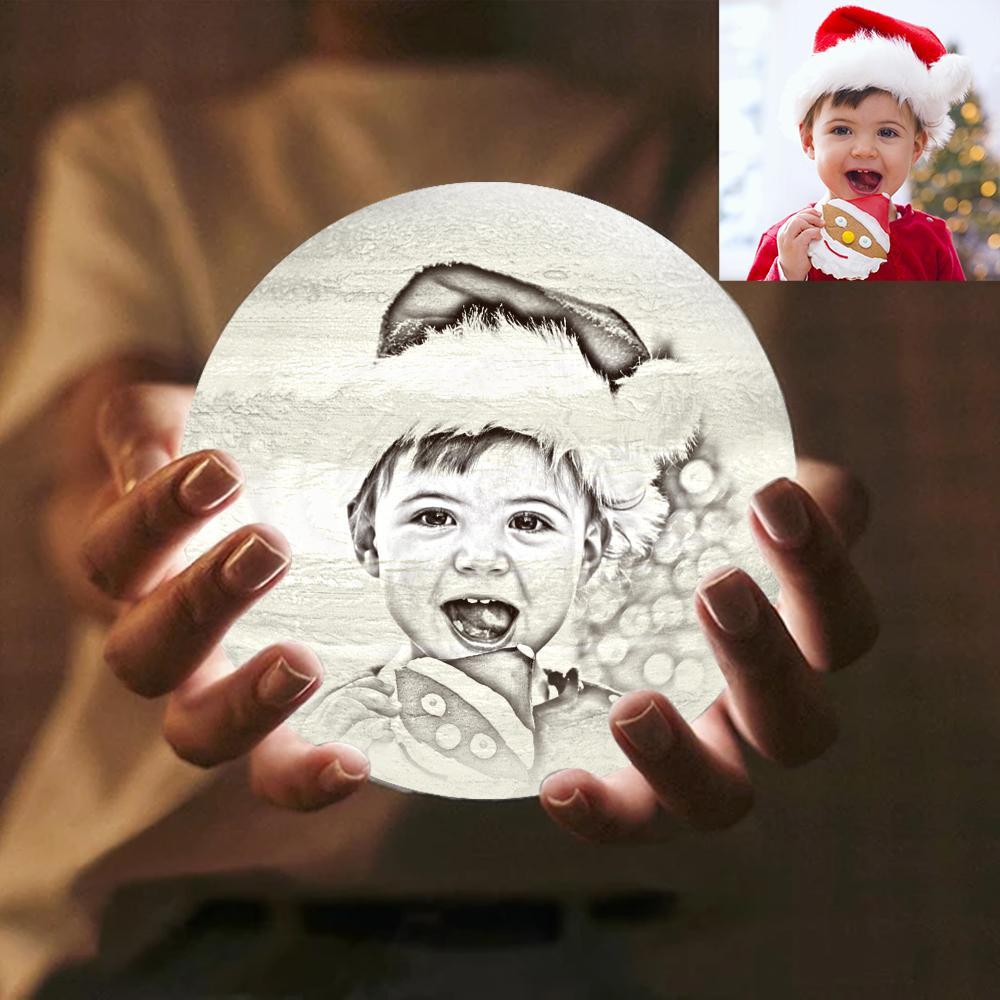 Custom Creative 3D Printed Jupiter Lamp Personalized Gift For Baby - Touch Two Colors (10-15cm) - makephotopuzzleuk