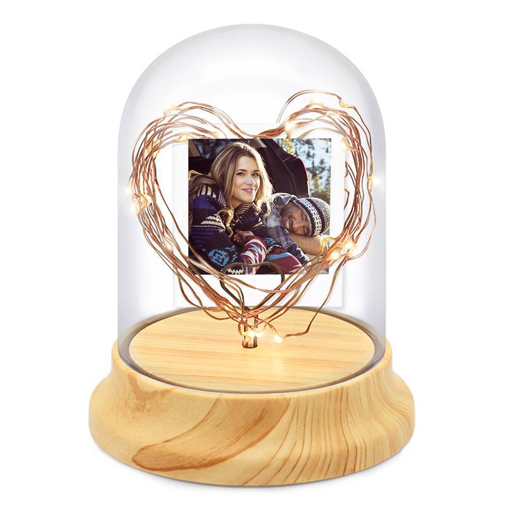 Personalized Photo Night Lamp, Firefly with Heart LED Light - makephotopuzzleuk