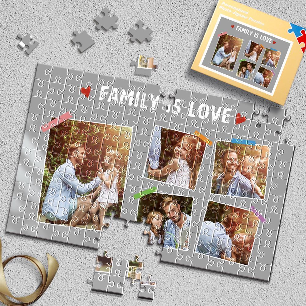 Christmas Gift Collage Puzzle 35-1000 Piece Custom Family Jigsaw